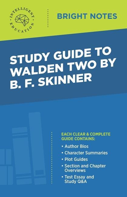 Книга Study Guide to Walden Two by B. F. Skinner Intelligent Education