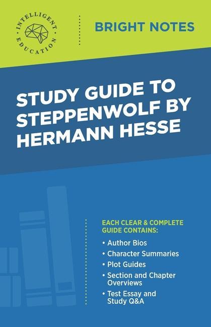 Kniha Study Guide to Steppenwolf by Hermann Hesse 