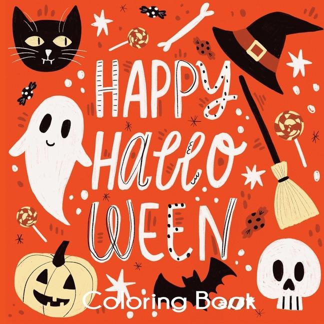 Book Happy Halloween Coloring Book 