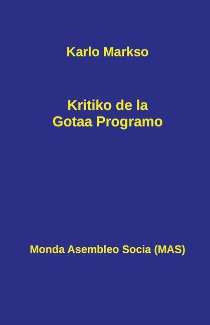 Könyv Kritiko de la Gotaa Programo 
