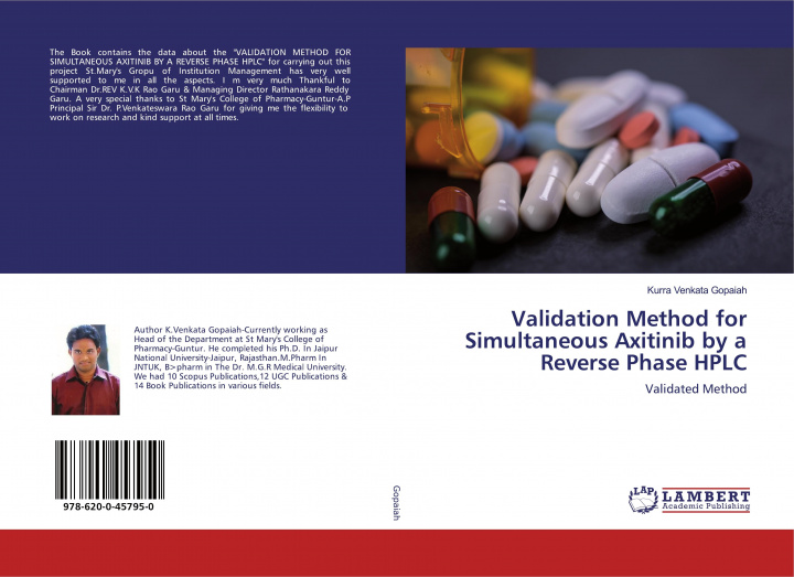 Knjiga Validation Method for Simultaneous Axitinib by a Reverse Phase HPLC KURRA VENKA GOPAIAH