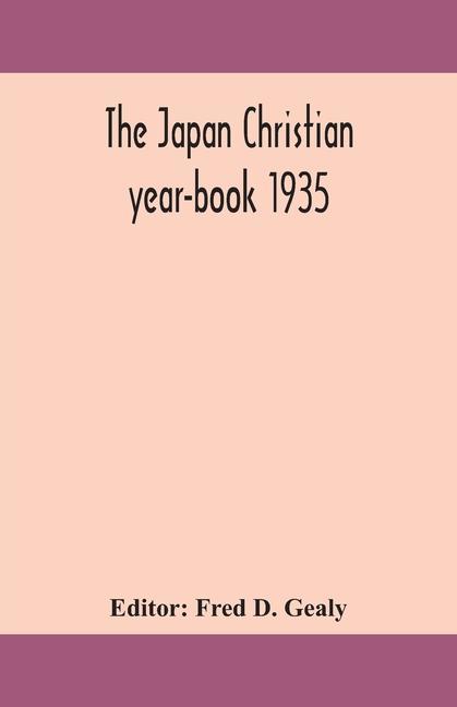 Libro Japan Christian year-book 1935 Fred D. Gealy