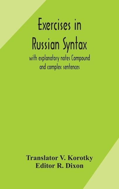 Libro Exercises in Russian syntax V. Korotky