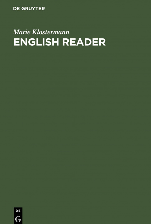 Knjiga English Reader Marie Klostermann