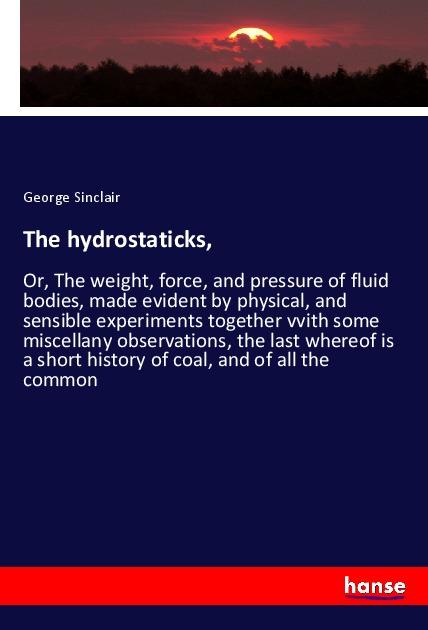 Knjiga The hydrostaticks, 
