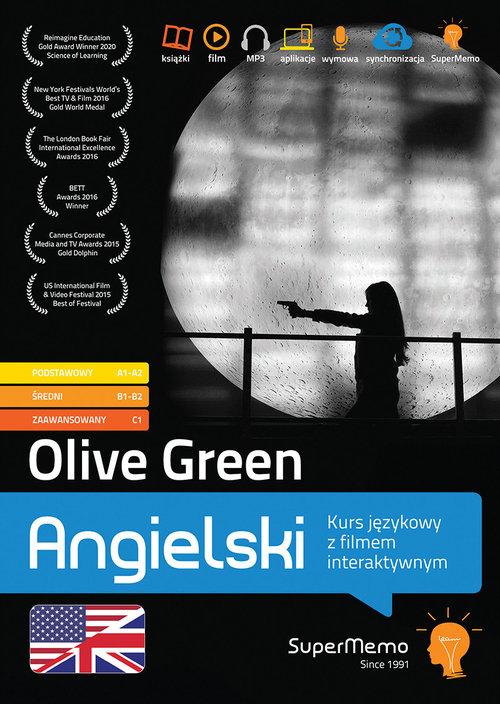 Kniha Olive Green Kurs językowy z filmem interaktywnym poziom podstawowy A1-A2 średni B1-B2 i zaawansowany Wojtasiak Wojciech