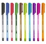 Papierenský tovar Kores Kuličkové pero K1 Pen Super Slide 1 mm - sada 10 barev(modrá, černá, červená, zelená, tyrkysová, světle zelená, fialová, růžová, oranžová, hnědá 