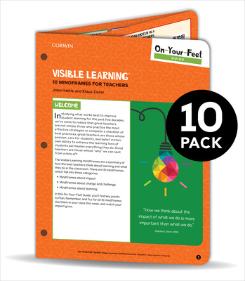 Livro BUNDLE: Hattie: On-Your-Feet Guide: Visible Learning: 10 Mindframes for Teachers: 10 Pack John Allan Hattie