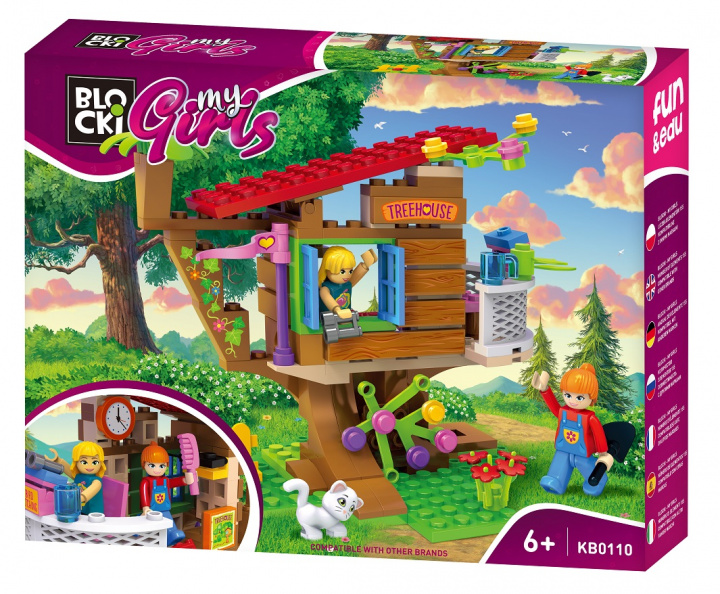 Книга Klocki Blocki MyGirls 155 elementy Domek na drzewie KB0110 