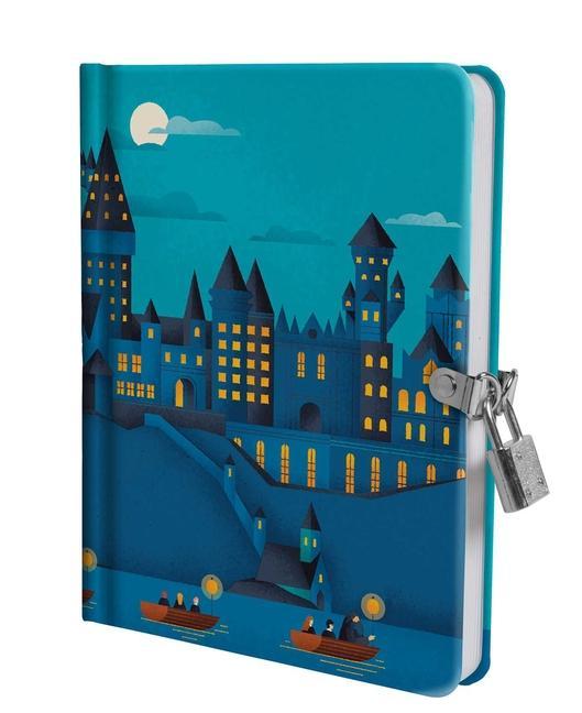 Książka Harry Potter: Hogwarts Castle at Night Lock and Key Diary 