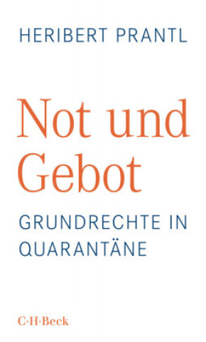 Libro Not und Gebot Heribert Prantl