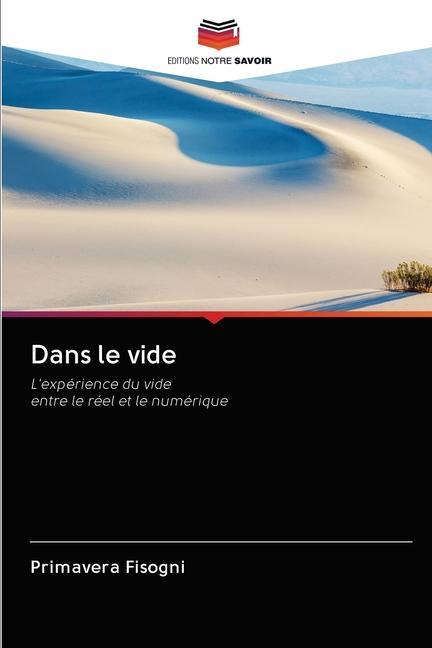 Knjiga Dans le vide Primavera Fisogni