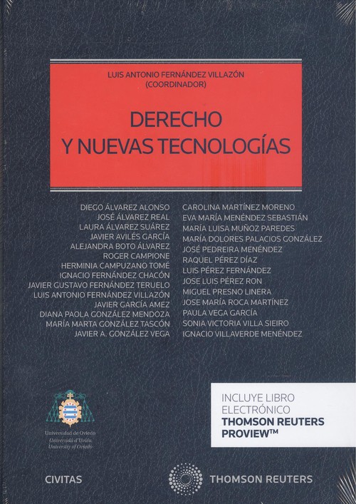 Carte Derecho y nuevas tecnologías (Papel + e-book) LUIS ANTONIO FERNANDEZ VILLAZON