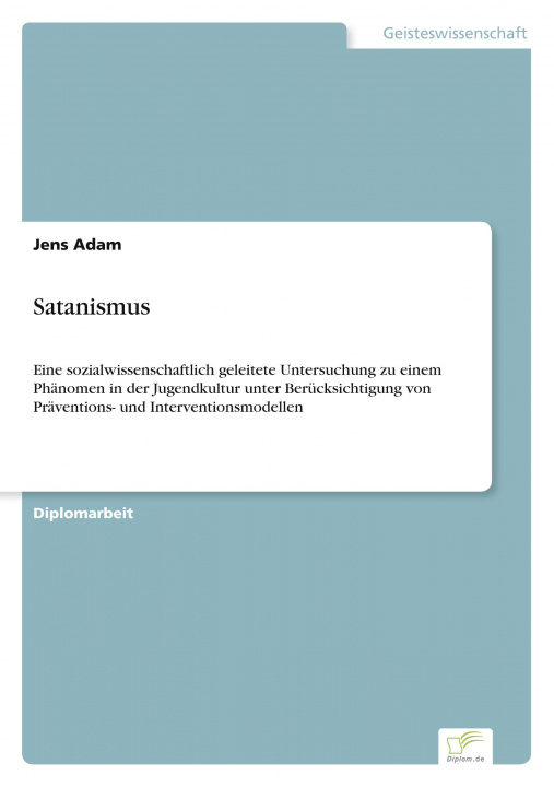Knjiga Satanismus Jens Adam