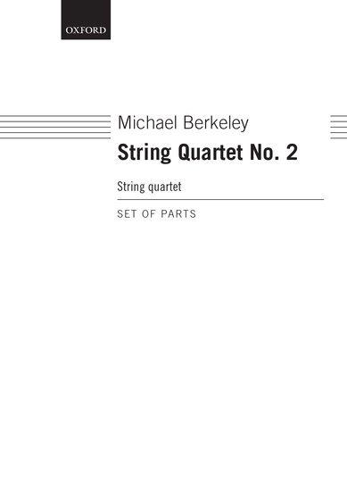 Printed items String Quartet No. 2 (Paperback) MICHAEL BERKELEY