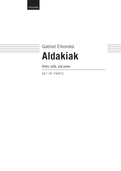 Drukwerk Aldakiak (Paperback) GABRIEL ERKOREKA