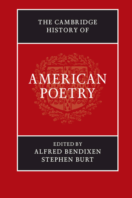 Book Cambridge History of American Poetry ALFRED BENDIXEN