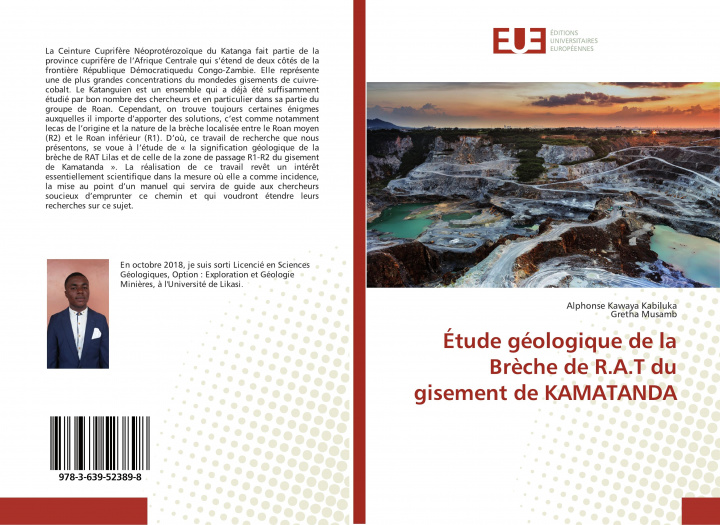 Carte Etude geologique de la Breche de R.A.T du gisement de KAMATANDA Alphonse Kawaya Kabiluka