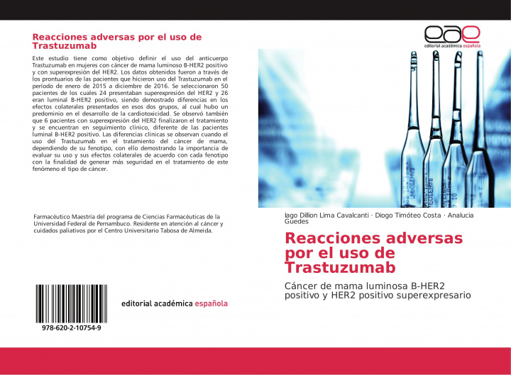 Kniha Reacciones adversas por el uso de Trastuzumab IAGO DIL CAVALCANTI