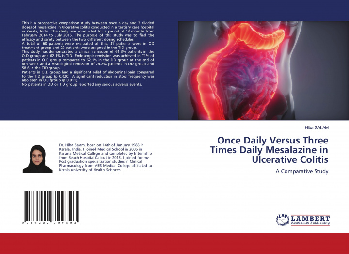 Kniha Once Daily Versus Three Times Daily Mesalazine in Ulcerative Colitis Hiba Salam