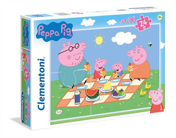 Játék Clementoni Puzzle Maxi Prasátko Peppa / 24 dílků 