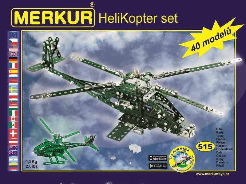 Hra/Hračka Merkur Helikopter Set 515 dílů / 40 modelů 