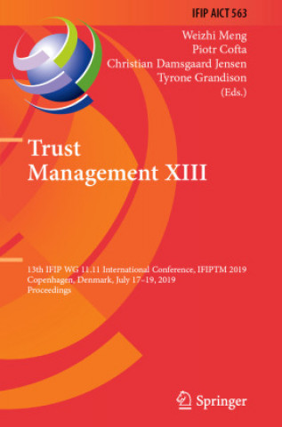 Knjiga Trust Management XIII Tyrone Grandison