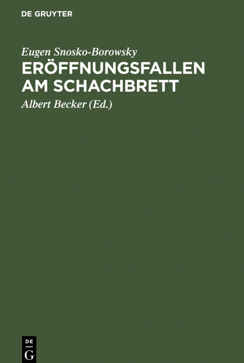 Carte Eroeffnungsfallen Am Schachbrett 