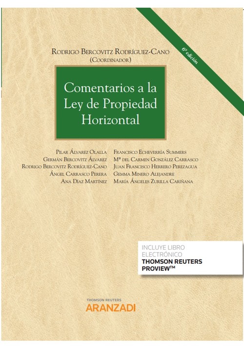 Carte Comentarios a la Ley de Propiedad Horizontal (Papel + e-book) PILAR ALVAREZ