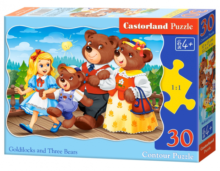 Kniha Puzzle 30 Złotowłosa i trzy niedźwiedzie B-03716-1 