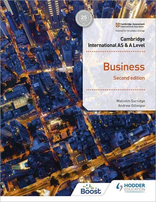 Book Cambridge International AS & A Level Business Second Edition Malcolm Surridge