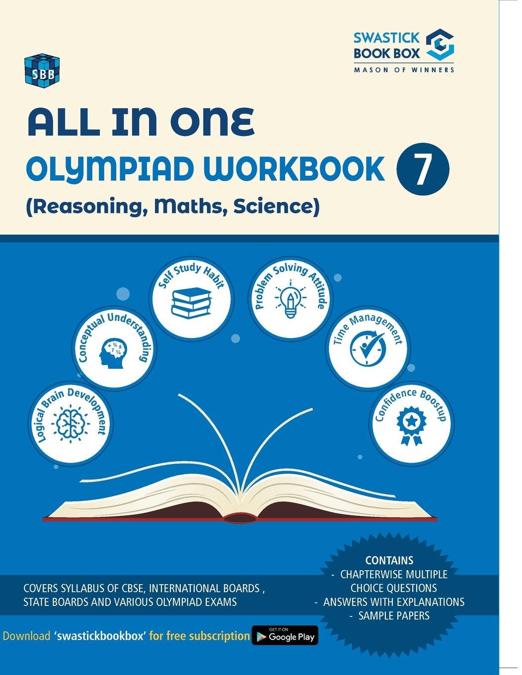 Carte All in One Olympiad Workbook for Reasoning, Math, Science - Class 7 Preeti Goel