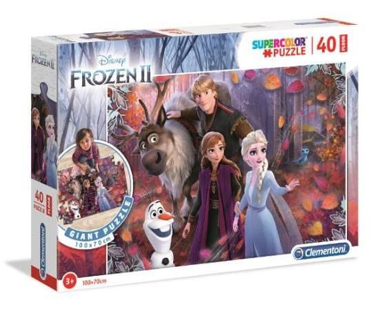 Hra/Hračka Clementoni Puzzle Supercolor Frozen II Floor / 40 dílků 