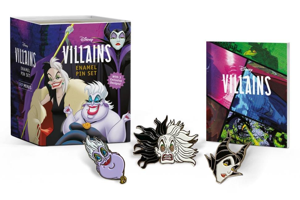 Book Disney Villains Enamel Pin Set 