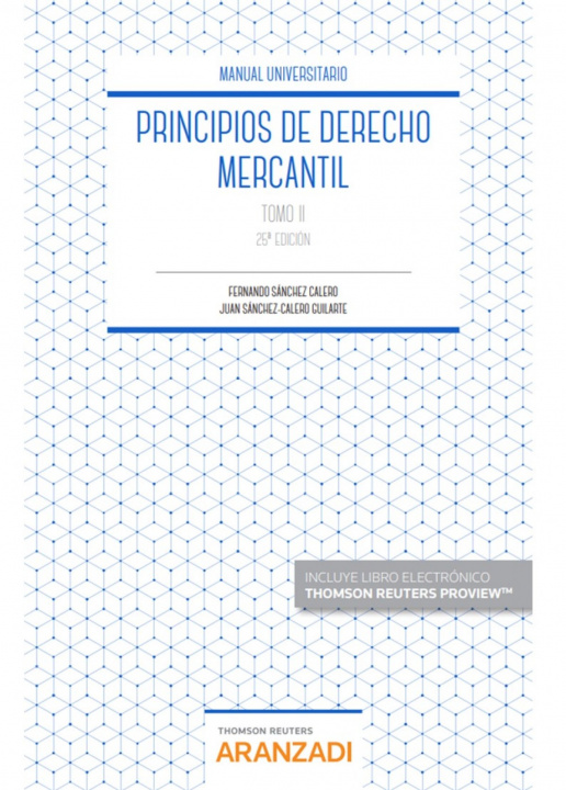 Книга Principio de derecho mercantil FERNANDO SANCHEZ CALERO