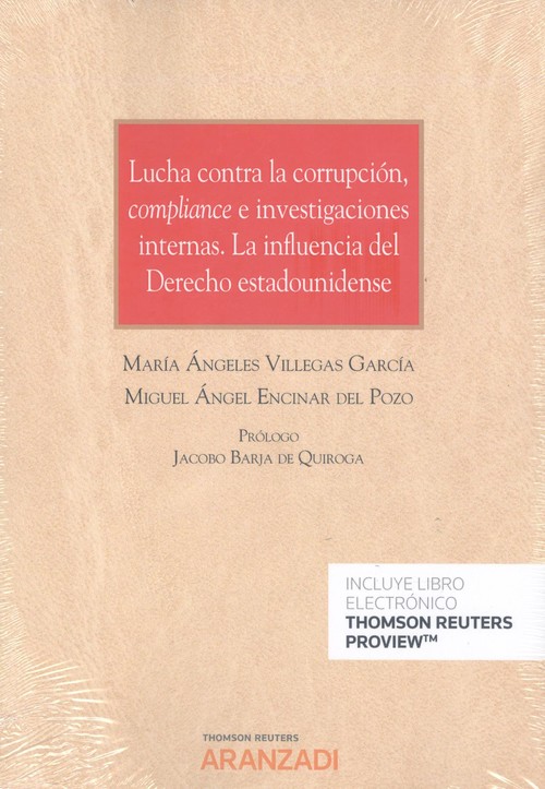 Kniha LUCHA CONTRA LA CORRUPCION COMPLIANCE INVESTIGACIONES INTER MARIA ANGELES VILLEGAS