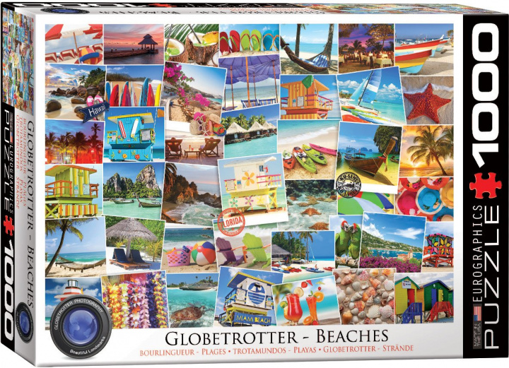 Kniha Puzzle 1000 Globetrotter Beaches 6000-0761 