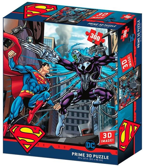 Hra/Hračka Puzzle 3D - Superman vs Electro / 300 dílků 