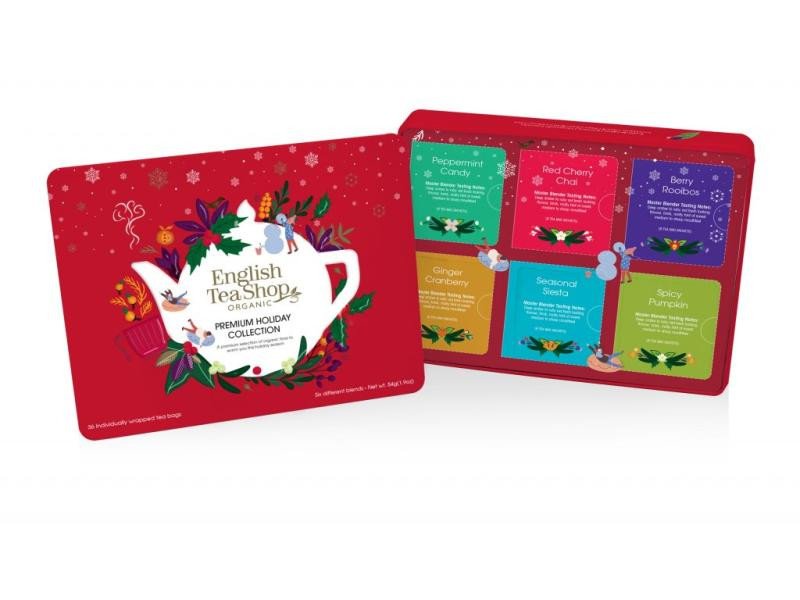 Játék English Tea Shop Čaj Premium Holiday Collection bio vánoční červená 54 g, 36 ks 