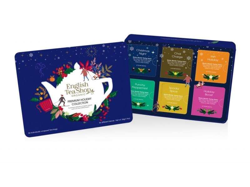 Játék English Tea Shop Čaj Premium Holiday Collection bio vánoční modrá 54 g, 36 ks 