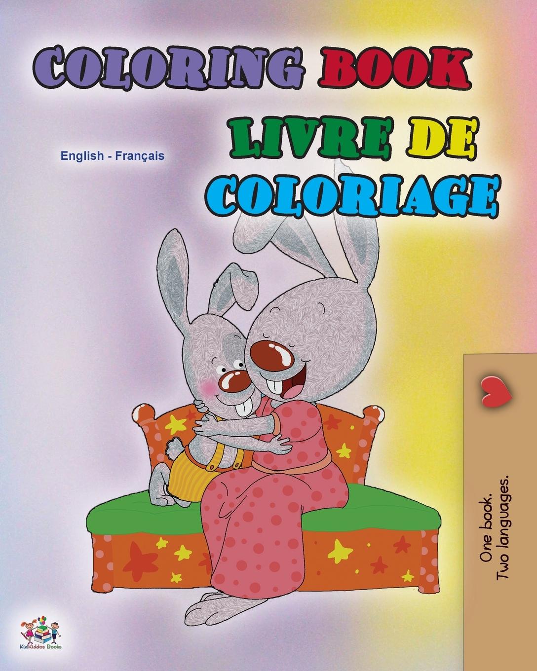 Carte Coloring book #1 (English French Bilingual edition) Kidkiddos Books