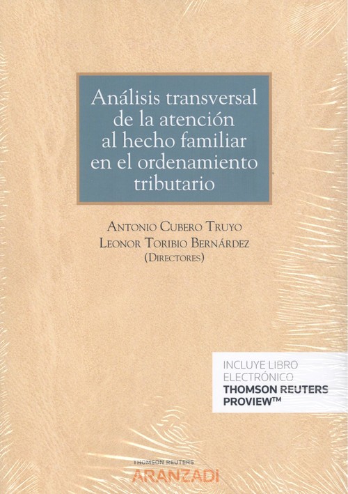Книга ANALISIS TRANSVERSAL ATENCION HECHO FAMILIAR ORDENAMIENTO ANTONIO CUBERO