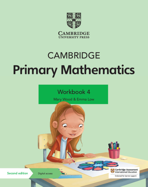 Książka Cambridge Primary Mathematics Workbook 4 with Digital Access (1 Year) Emma Low