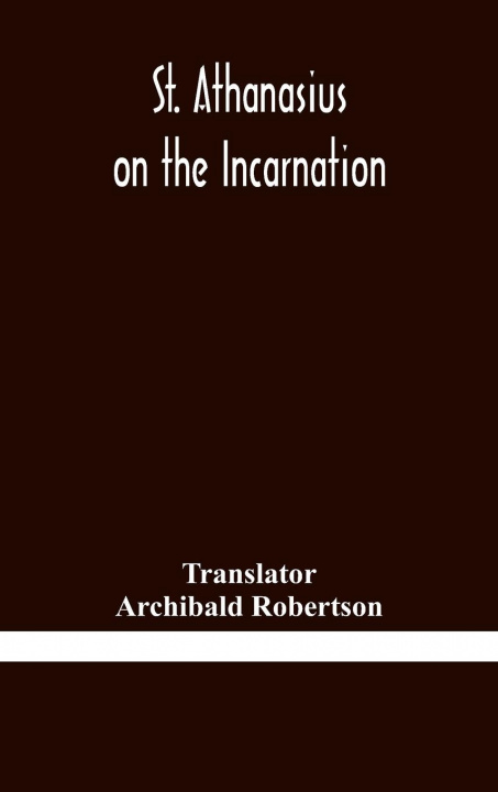 Könyv St. Athanasius on the incarnation 