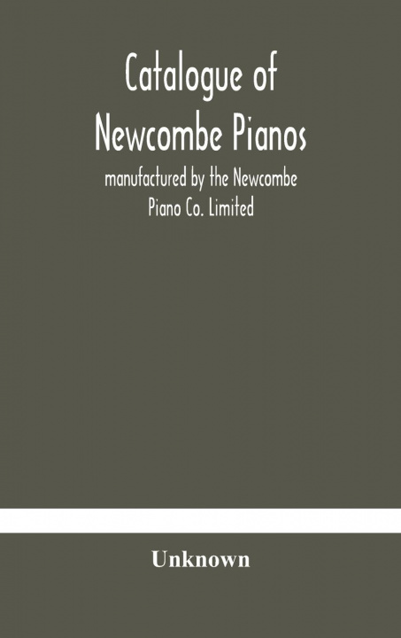 Libro Catalogue of Newcombe pianos 