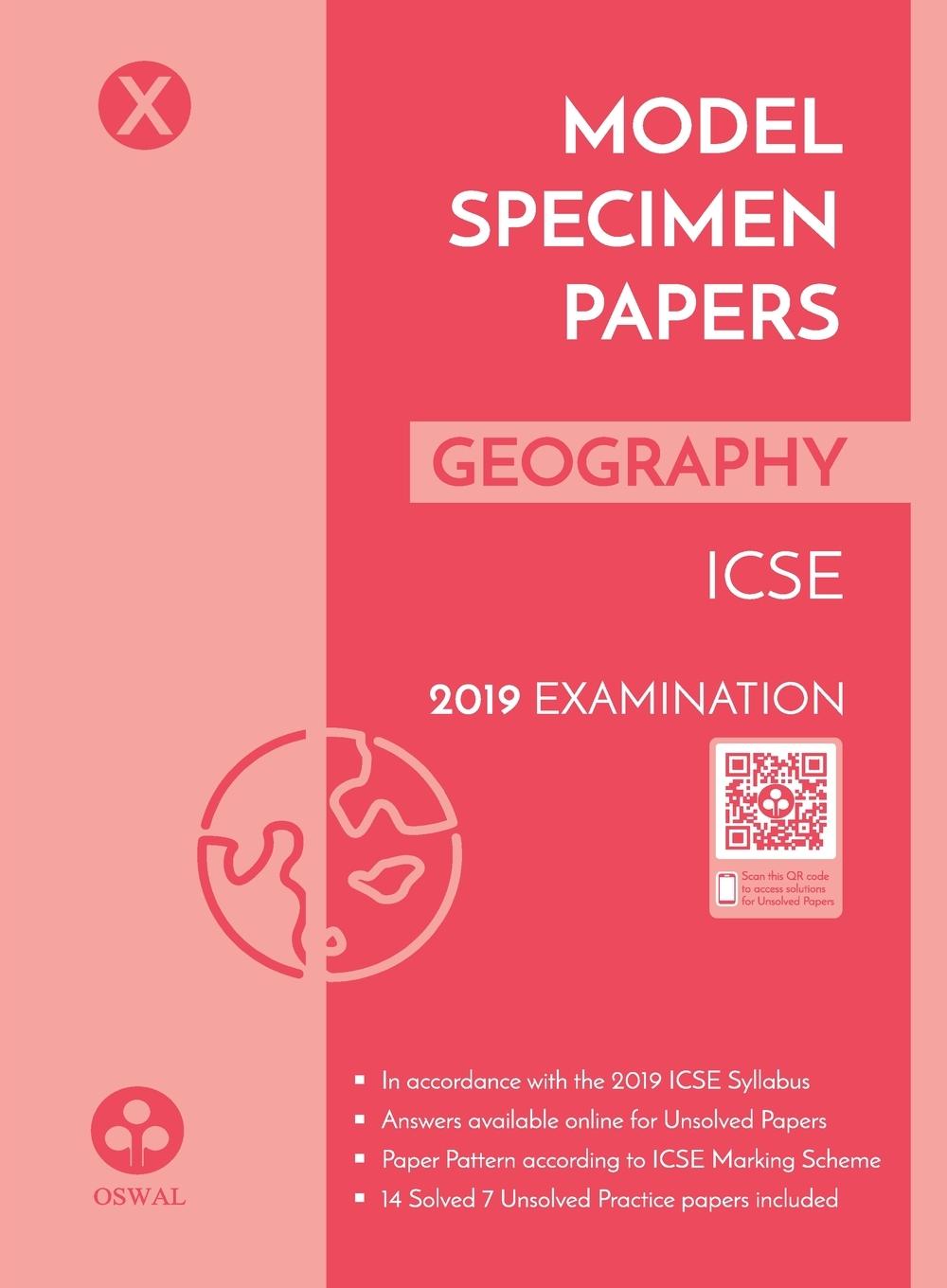 Boek Model Specimen Papers for Geography OSWAL PUBLISHERS