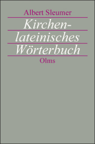 Kniha Kirchenlateinisches Wörterbuch 