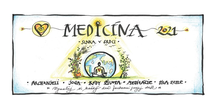 Kniha Medicína Slnka v Srdci - Stolový kalendár 2021 Janka Sofia Thomková
