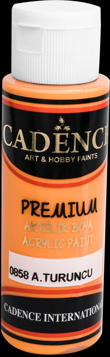 Kniha Akrylová barva Cadence Premium - světle oranžová / 70 ml 