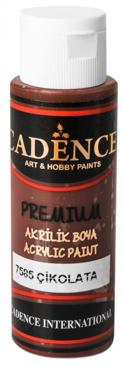 Kniha Akrylová barva Cadence Premium - hnědá / 70 ml 